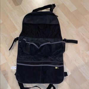 Car travel accessory - Black Travel Organizer - Seat Cover